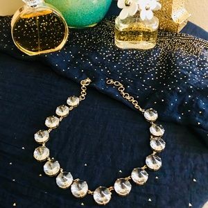 J. Crew clear stones necklace
